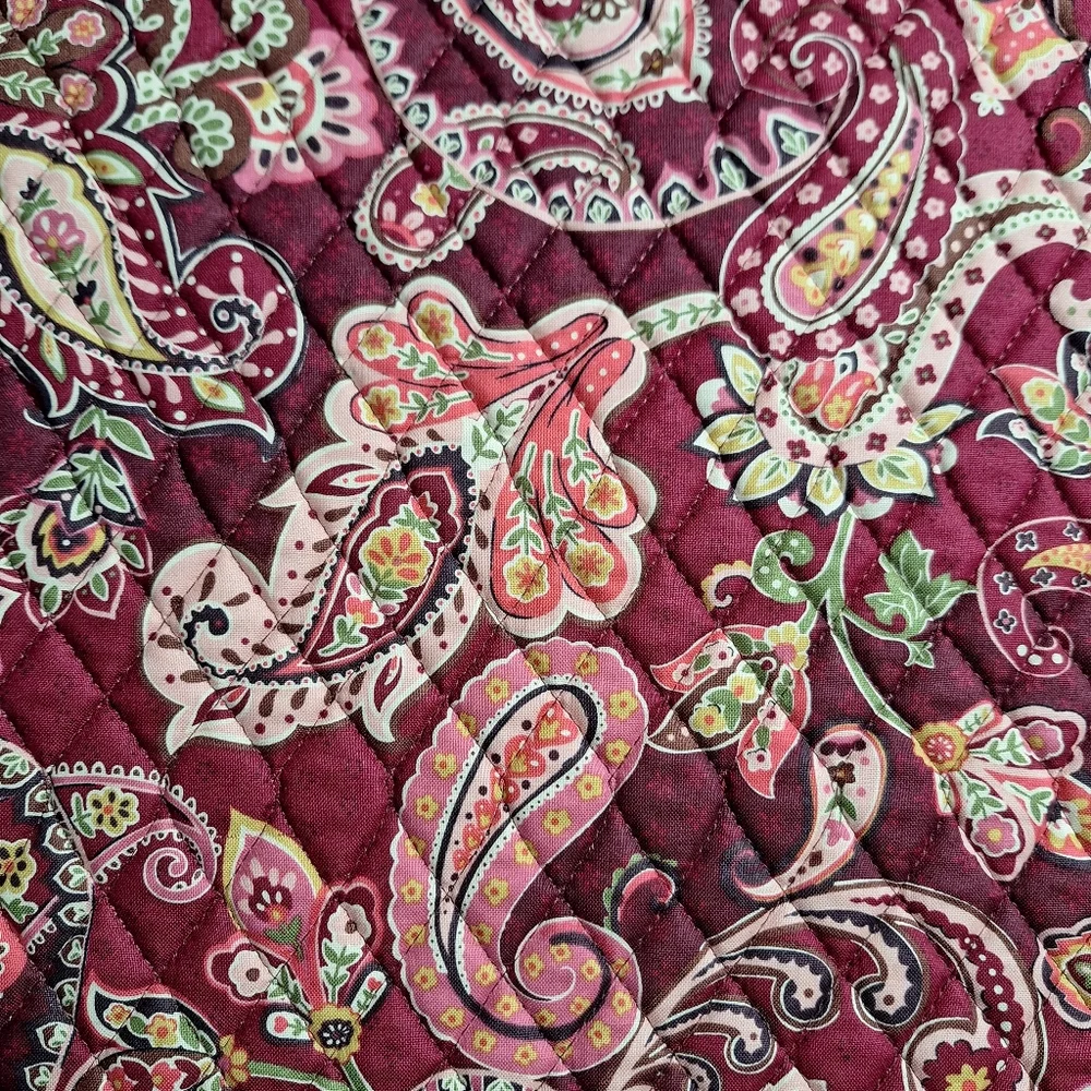 Vera Bradley Reversible Paisley Quilted Placemats Set of 6, Retired Pattern